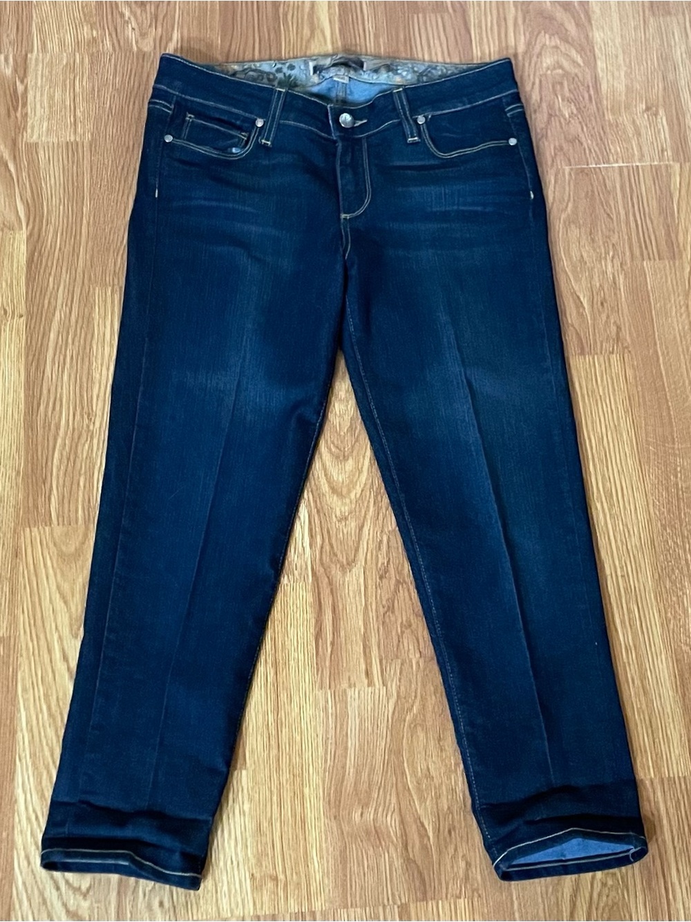 PAIGE Roxbury Crop Skinny Size 28 Y2K